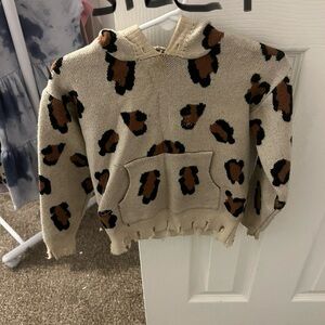 Leopard Print Kids Sweater